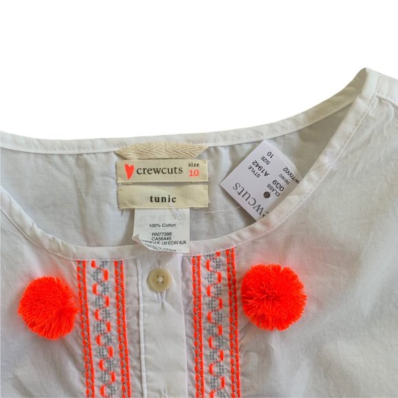 NWT Crewcuts Boho Neon Embroidered Tunic 10 - Picture 4 of 5